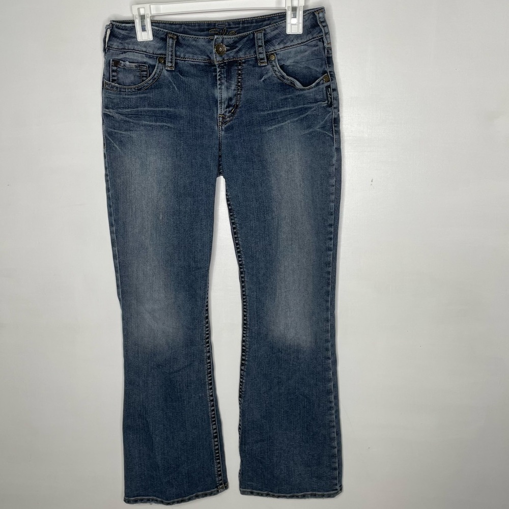 Silver Suki Jeans Low Rise Boot Cut Size 26